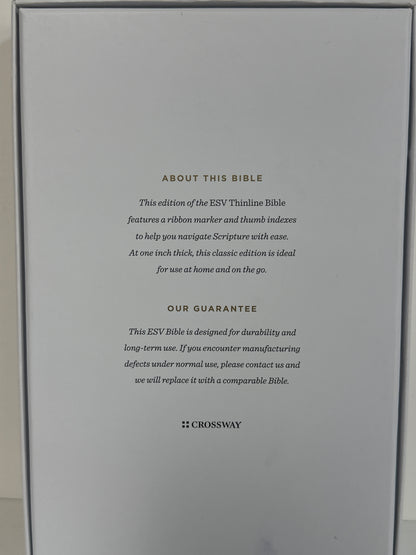 ESV THINLINE BIBLE INDEX BLUSH ROSE-4333