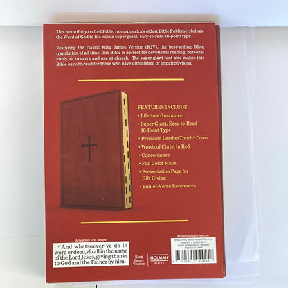 KJV SUPER GP REF BIBLE IND BRN-4259