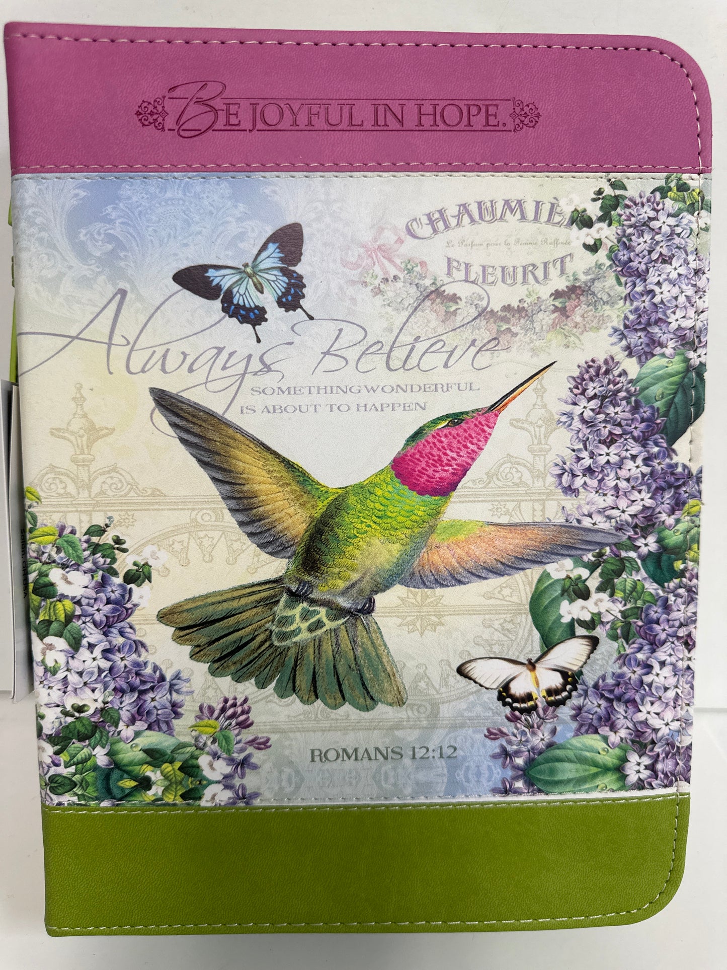 HUMMINGBIRD XL BIBLE COVER-7428