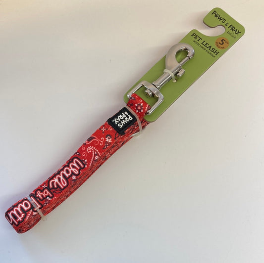 WALK BY FAITH BANDANA LEASH-6246