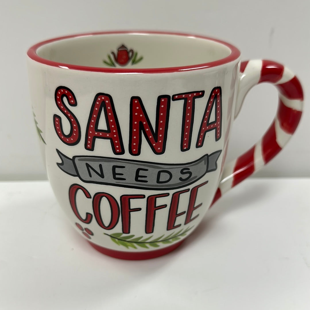 SANTA NEEDS COFFEE MUG-0433