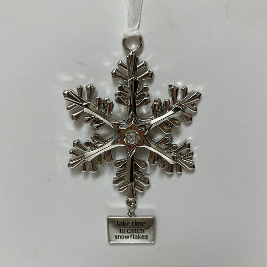 TAKE TIME SPIN SNOWFLAKE ORN-6378