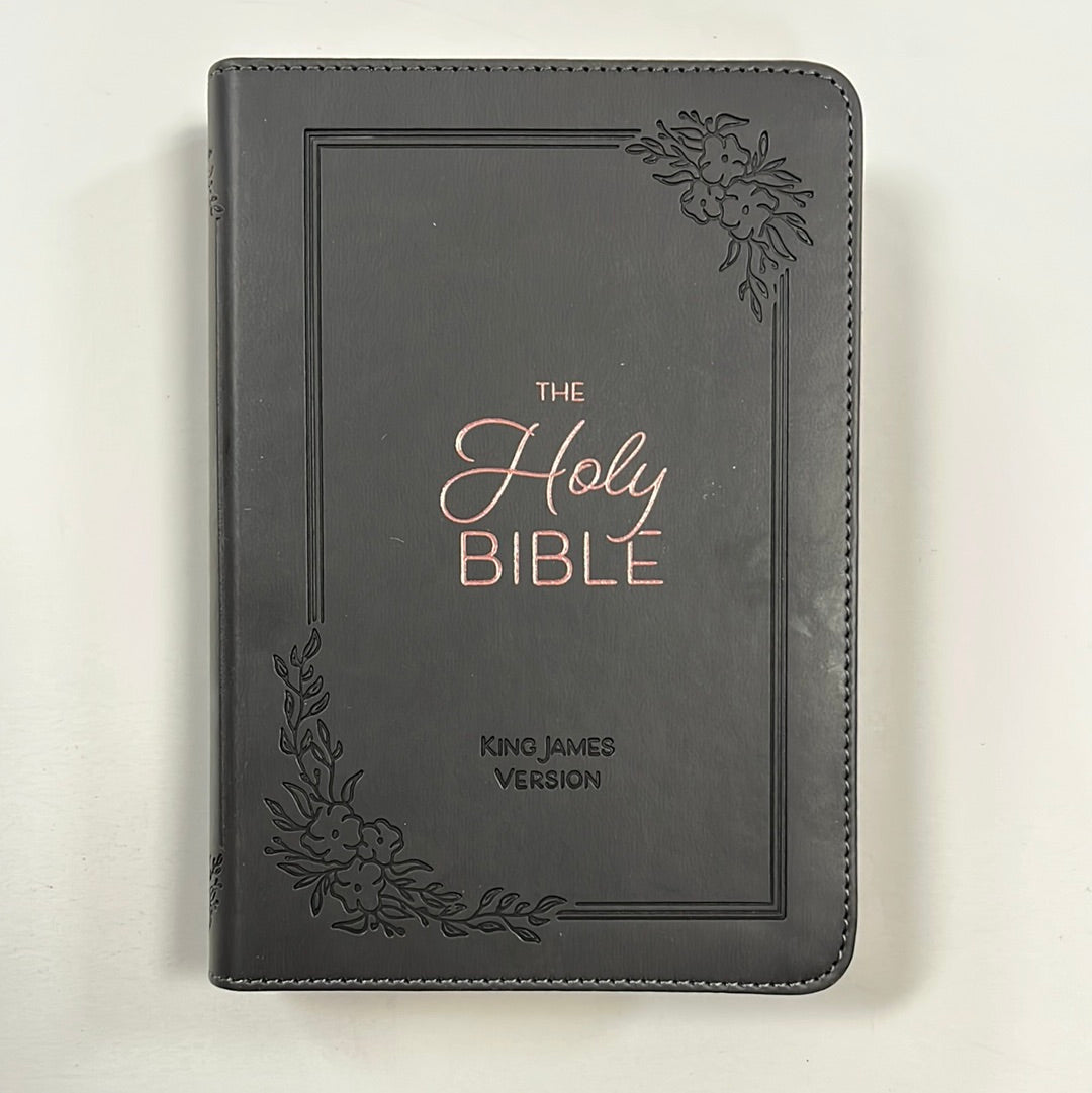 KJV LP COMPACT BIBLE GRAY-9276