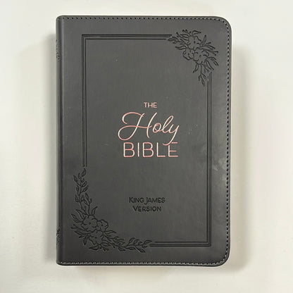 KJV LP COMPACT BIBLE GRAY-9276