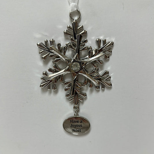 NOEL SPIN SNOWFLAKE ORNAMENT-6347