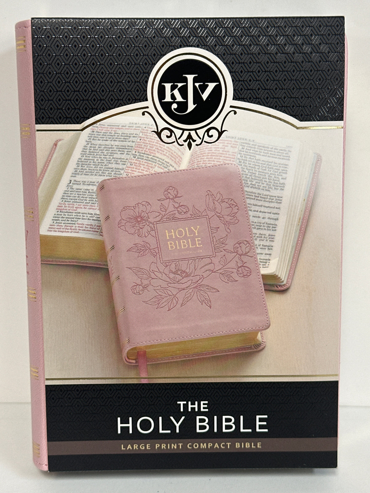 KJV LP COMPACT BIBLE PINK-9283
