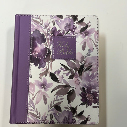 KJV NOTE TAKING PURP FLOR BIBLE-6626
