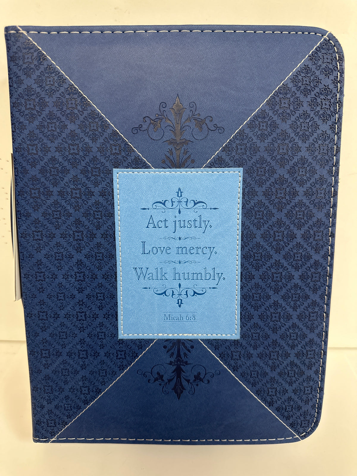 ACT JUSTLY BLUE XL BIBLE COVER-4494