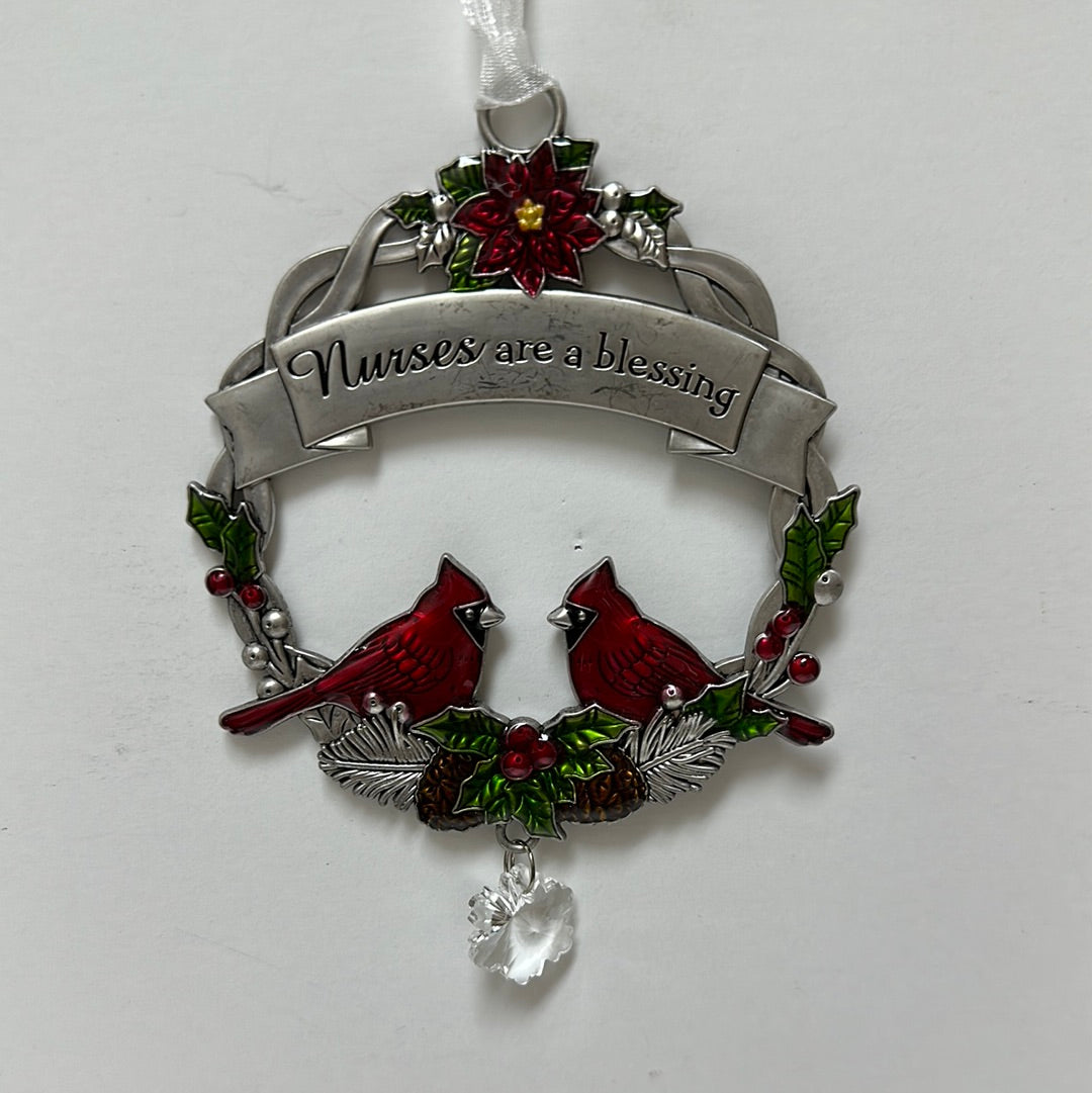 NURSES CARDINAL ORNAMENT-7390