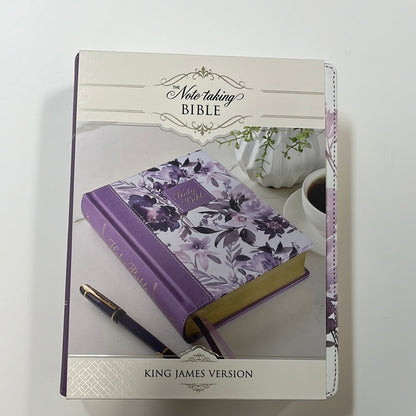 KJV NOTE TAKING PURP FLOR BIBLE-6626