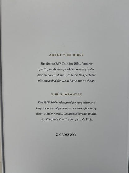 ESV THINLINE RED LETTER BIBLE BROWN ROYAL LION-3619