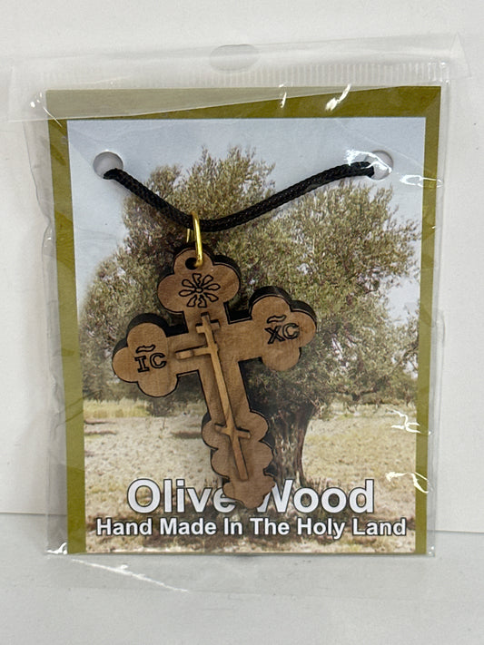 OLIVE WOOD NECKLACE-9022