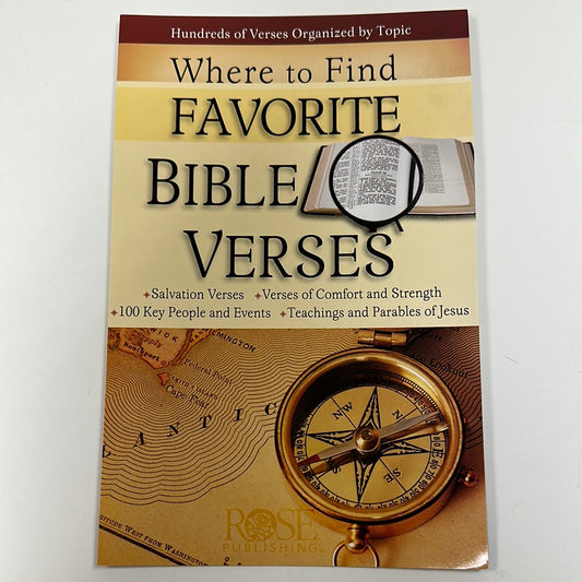 WHERE FIND FAVORITE BIBLE VERSES PAMPHLET-1959