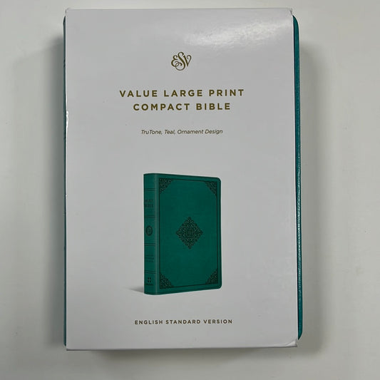 ESV VAL LP COMPACT BIBLE TEAL-8917