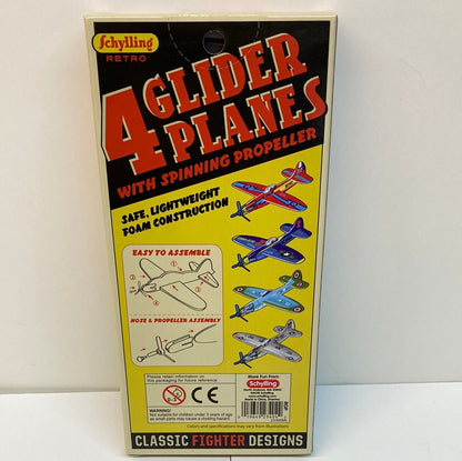 RETRO GLIDER PLANES 4 PACK-4042