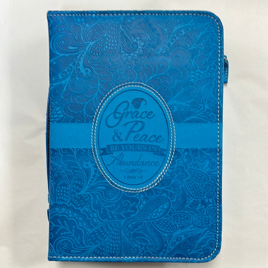 GRACE & PEACE BLUE LG BIBLE CV-6773