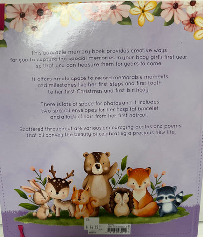 MY FIRST YEAR A MEMORY BOOK FOR BABY GIRLS-2012