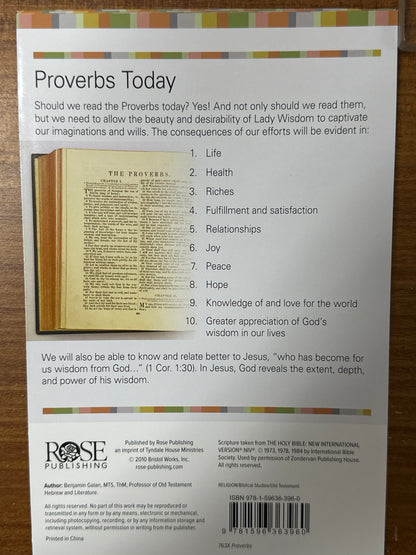 PROVERBS PAMPHLET-3960