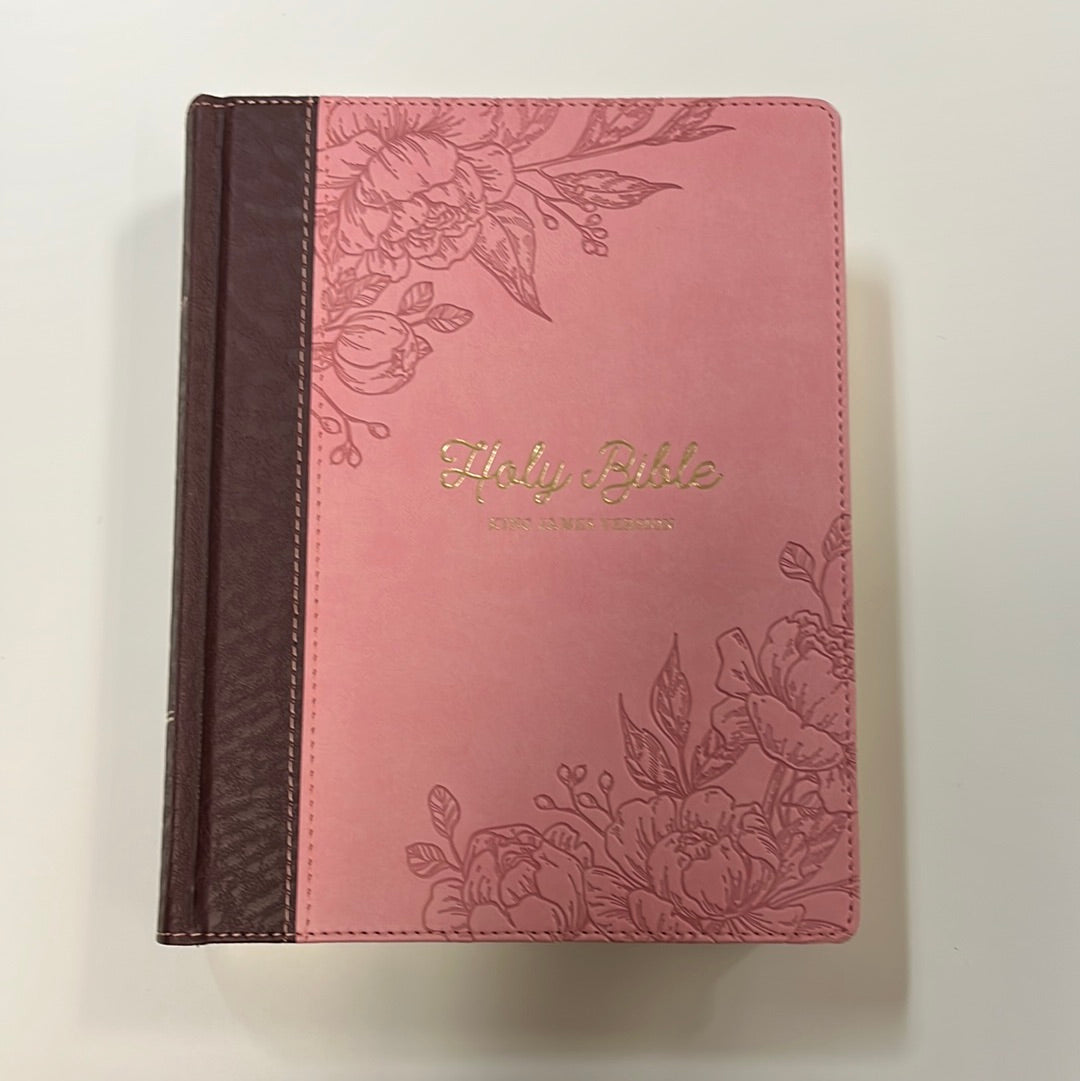 KJV NOTE TAKING PINK/BR BIBLE-6619