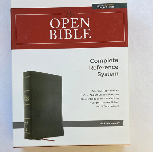 NKJV OPEN BIBLE BLACK-2361