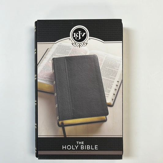 KJV GIANT PR 2T BLACK BIBLE IND-7962