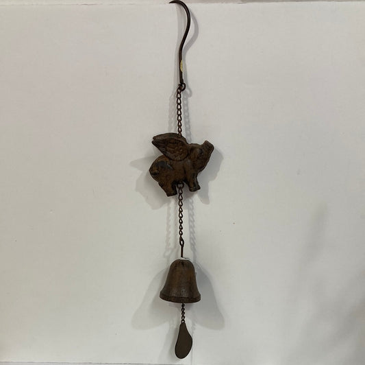 FLYING PIG BELL WINDCHIME-9417