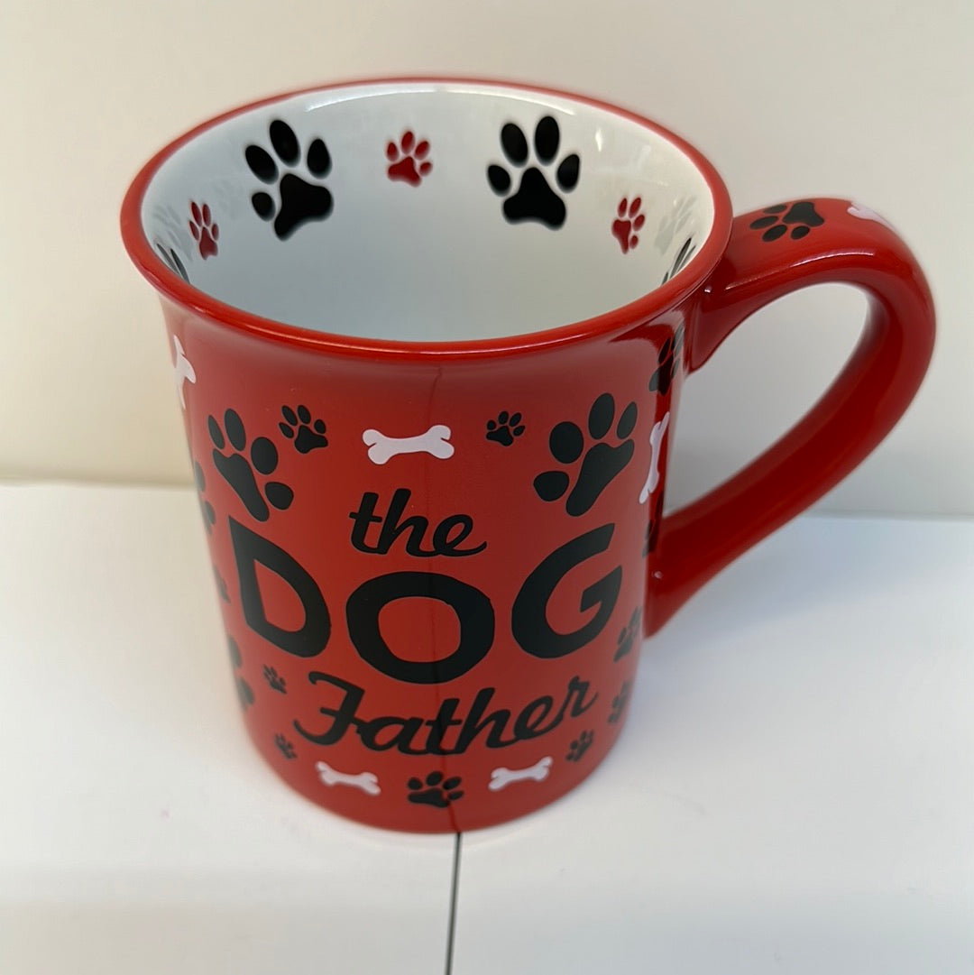 DOG FATHER RED MUG-5492