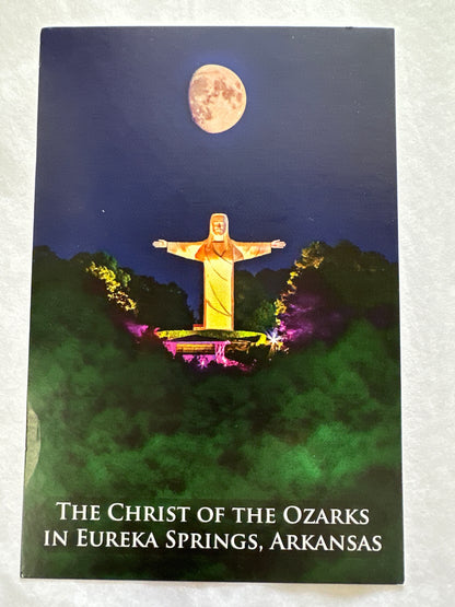 CHRIST OF THE OZARKS BY MOONLIGHT POSTCARD-1460