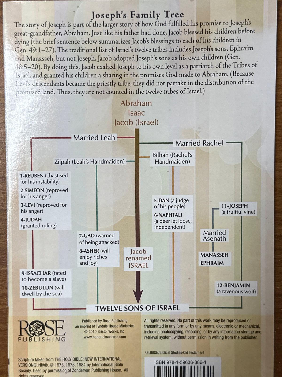 LIFE OF JOSEPH PAMPHLET-3861