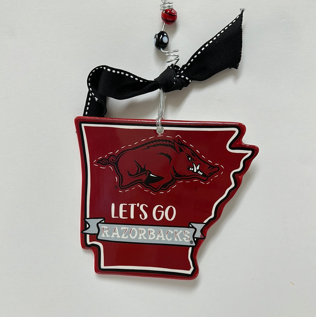 LET'S GO ARKANSAS FLAT ORNAMENT-6412