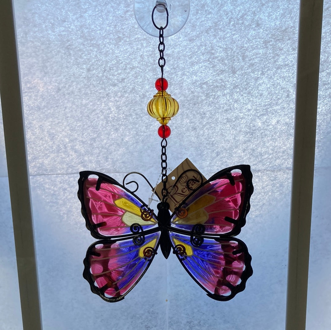 PURPLE BUTTERFLY SUN CATCHER-3331