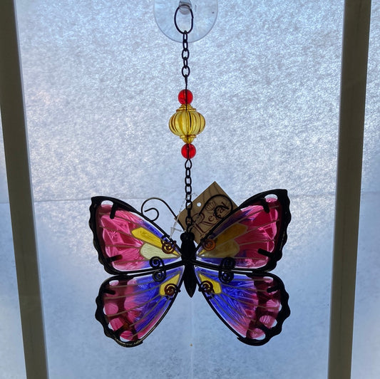 PURPLE BUTTERFLY SUN CATCHER-3331