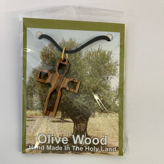 OLIVE WOOD NECKLACE-2543