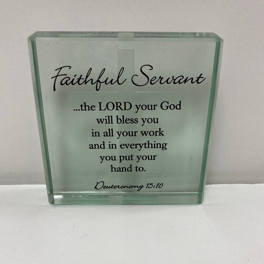 FAITHFUL SERVANT GLASS SQUARE-1272