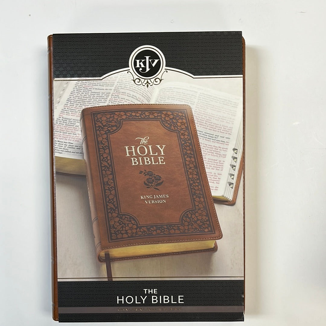 KJV GP FULL SIZE BIBLE TAN FLOR-2897