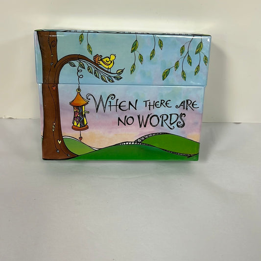 WHEN ARE NO WORDS BOX CARDS-7072