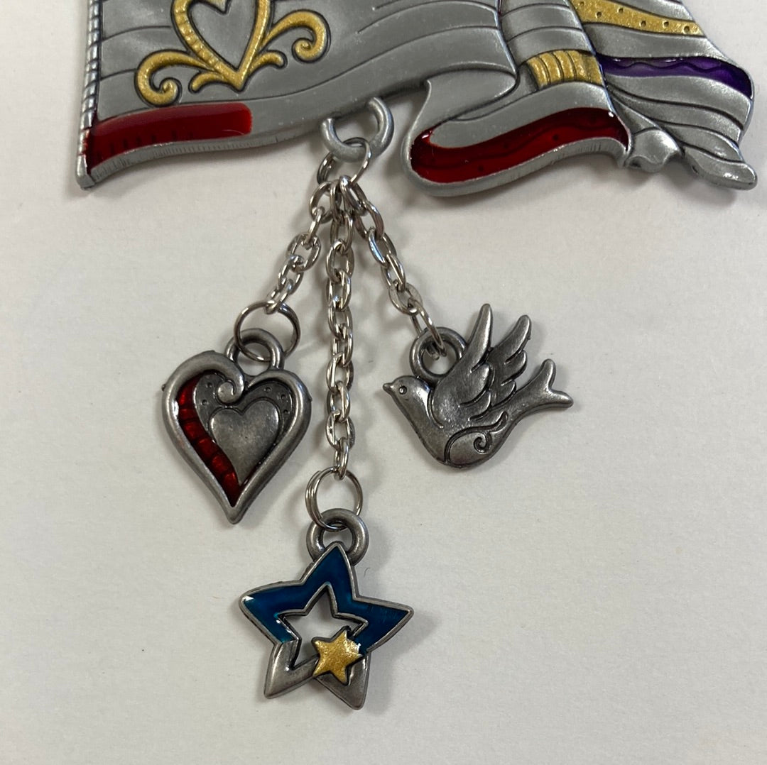 AMERICAN FLAG CAR CHARM-0602