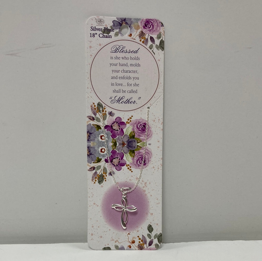 BLESS MOTHER OPEN RIBBON CRS NK-3297 : 18 IN