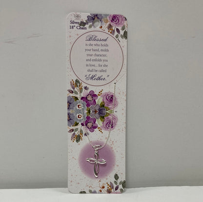 BLESS MOTHER OPEN RIBBON CRS NK-3297 : 18 IN