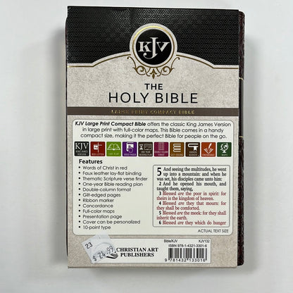 KJV COMP LG PRINT LL BRN BIBLE-3016