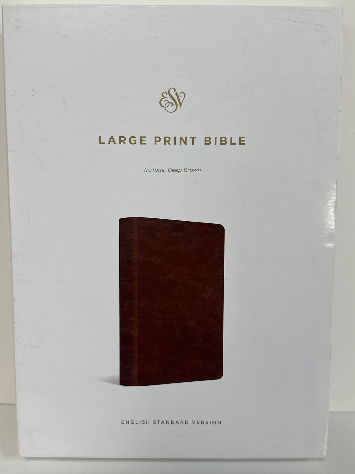 ESV LARGE PRINT BIBLE DEEP BROWN-6929