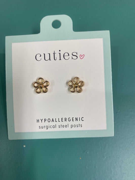 DELICATE OPEN GOLD EARRINGS-1922