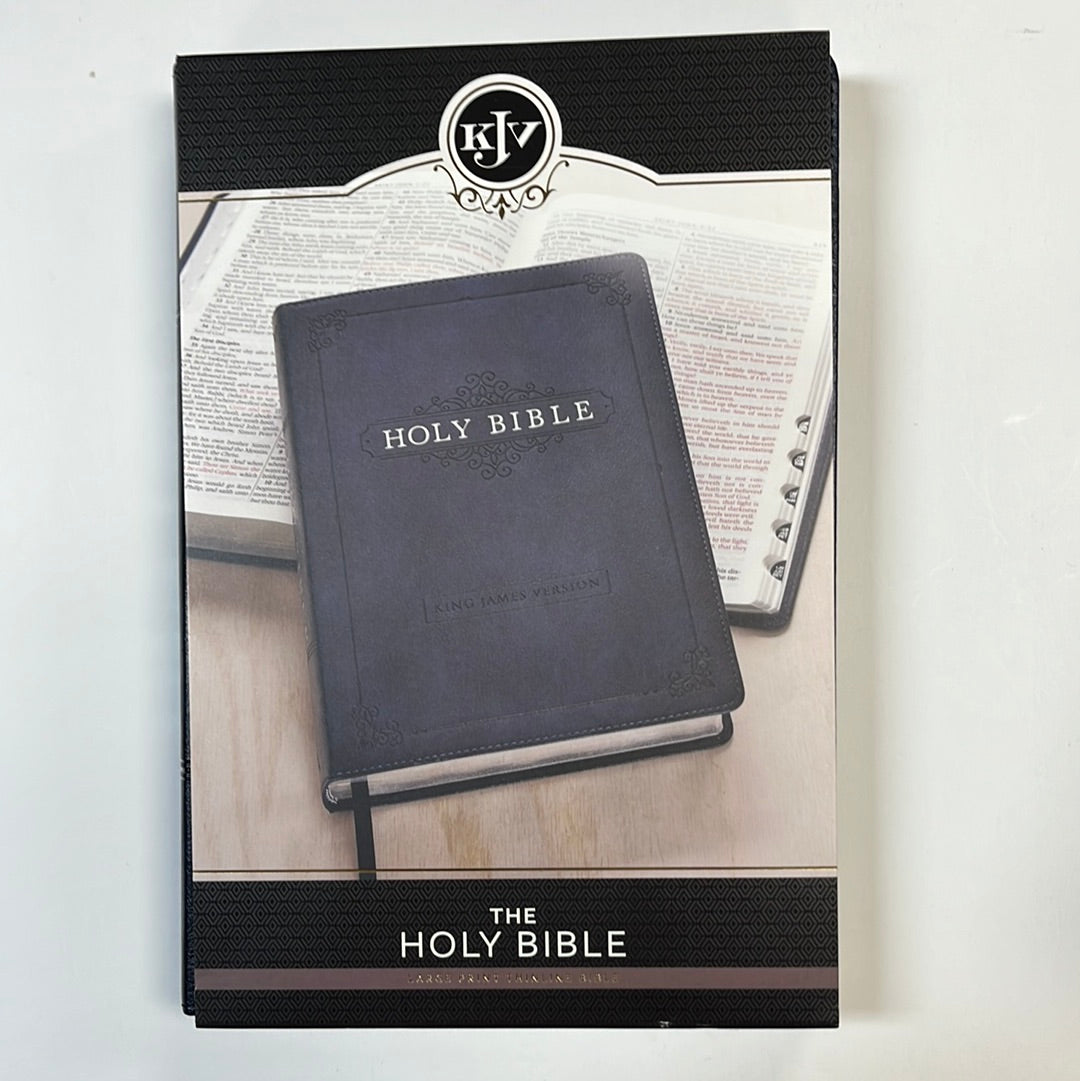 KJV THINLINE LG PR BIBLE NAVY-3184
