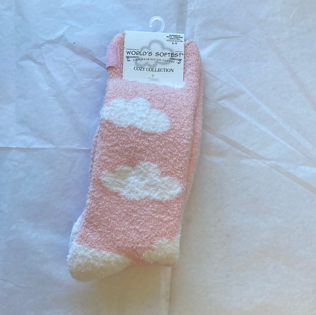 LADIES SOCKS/CLOUD PINK 928-8825
