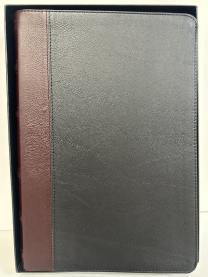 KJV LG PR LTHR STUDY BIBLE BLK-8941