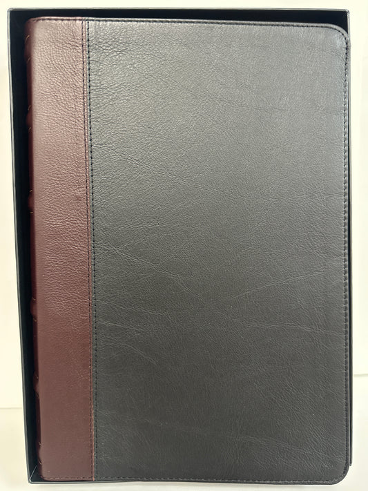 KJV LG PR LTHR STUDY BIBLE BLK-8941