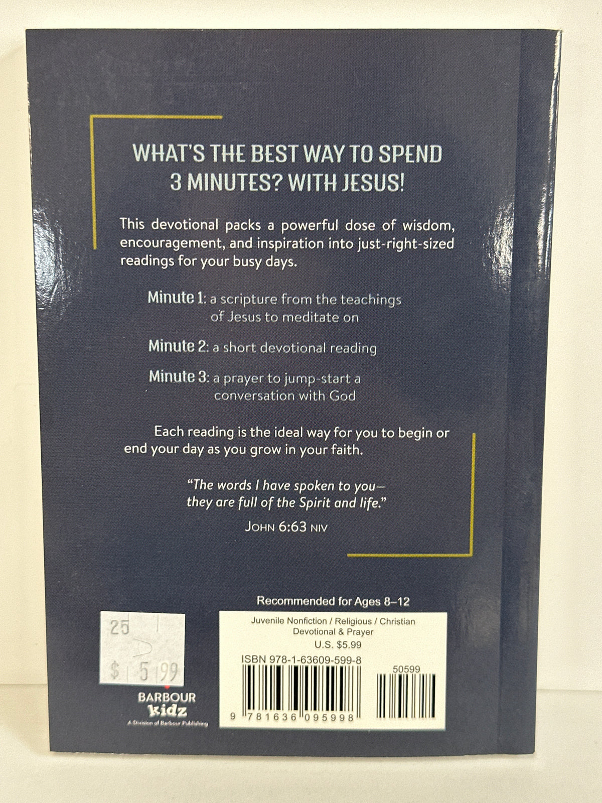 3 MINUTES WITH JESUS 180 DEVOTIONS FOR BOYS-5998