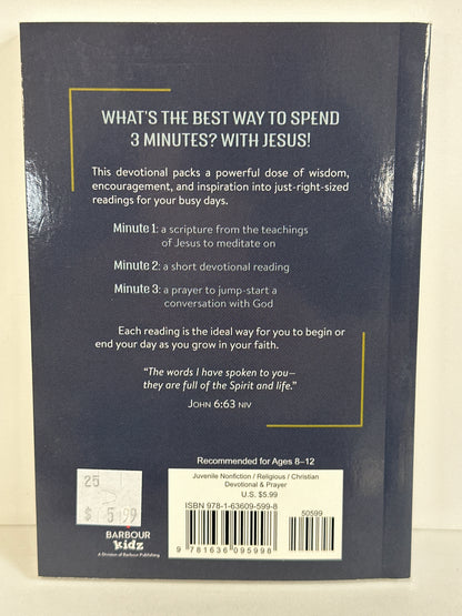 3 MINUTES WITH JESUS 180 DEVOTIONS FOR BOYS-5998