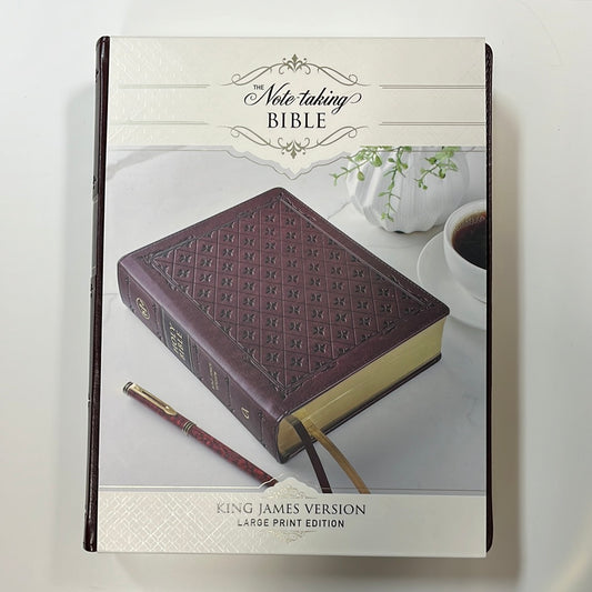 KJV NOTE TAKING LG PR BIBLE BURGUNDY