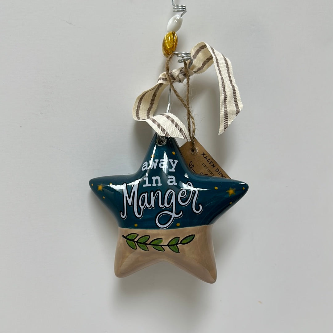 MANGER W/CAMEL STAR ORNAMENT-2109